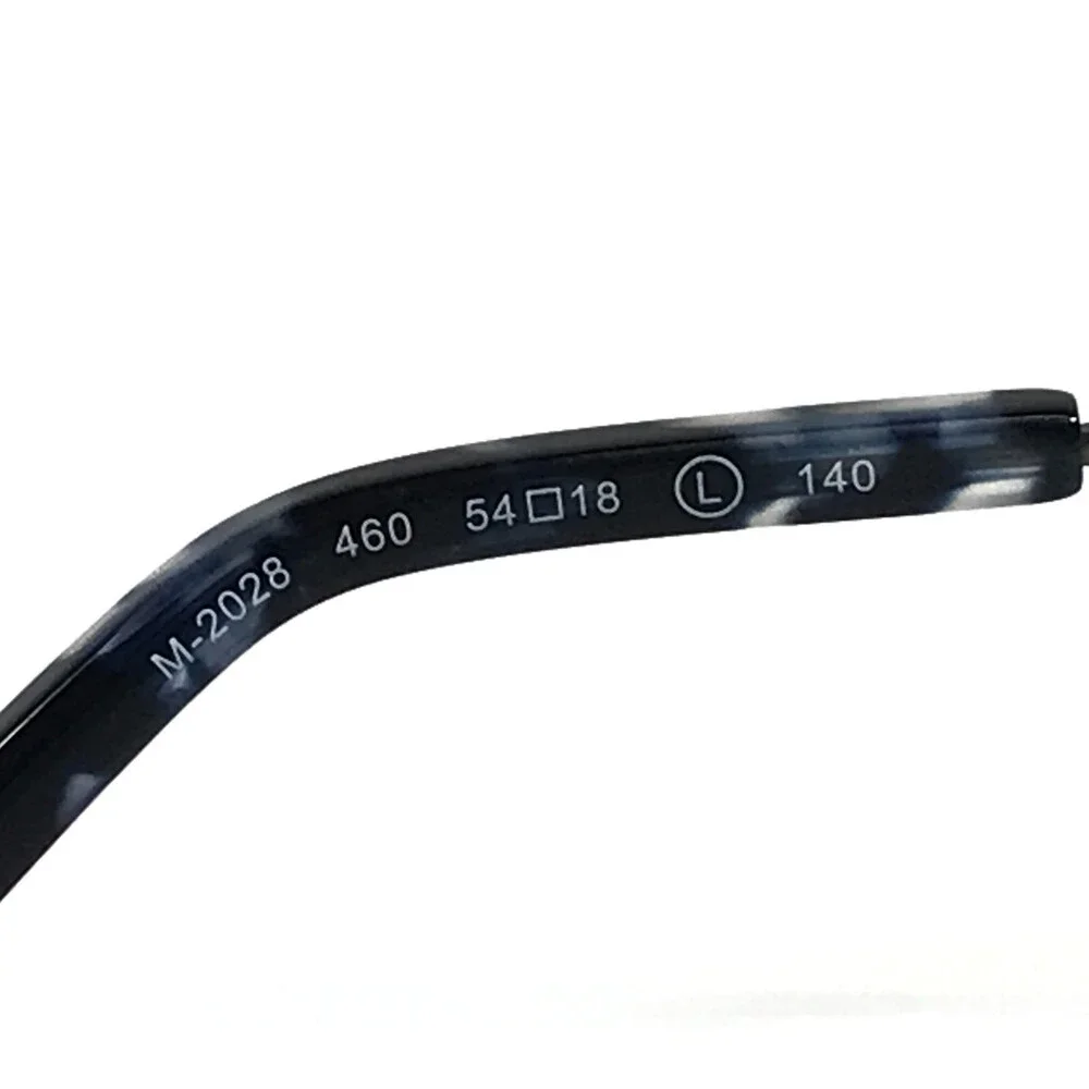 Marchon NYC Eyeglasses Frames M-2028 460 Black Gray Rectangle Full Rim 54-18-140